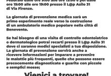 Benevento| “Potere al popolo” lancia la giornata di prevenzione e controllo medico