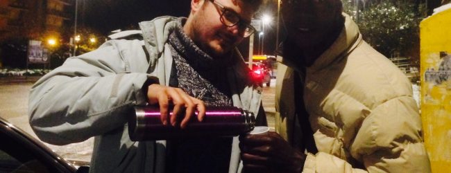 Benevento| Neve,volontari e Comitato Cappuccini vicino a clochard e anziani