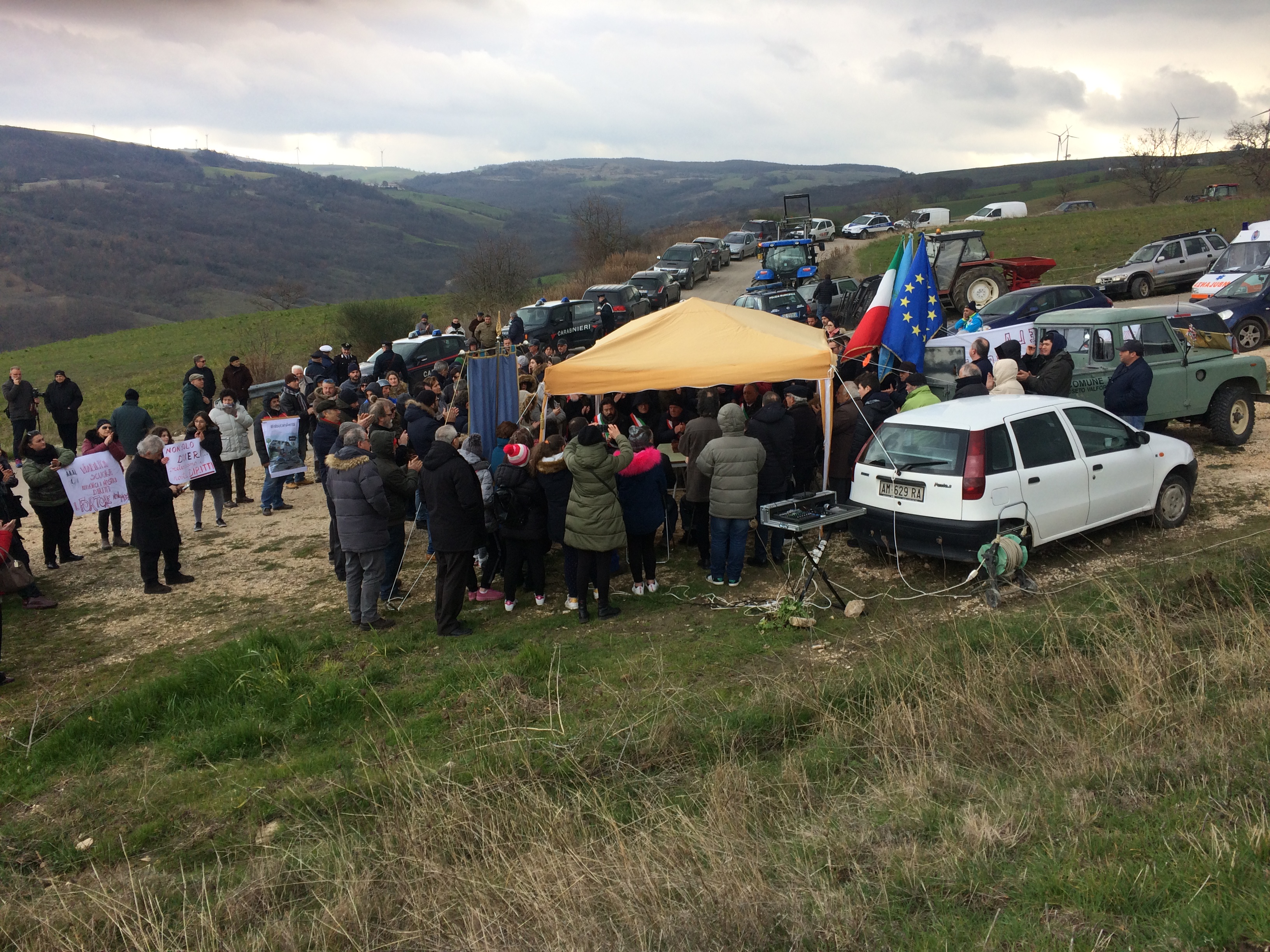 Fortore,la protesta per la viabilità negata continua
