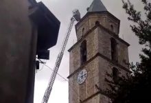 Colle Sannita| Campanile messo in sicurezza dai Vigili Del Fuoco