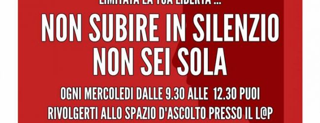 Benevento| Violenza donne, al L@p Asilo uno sportello d’ascolto