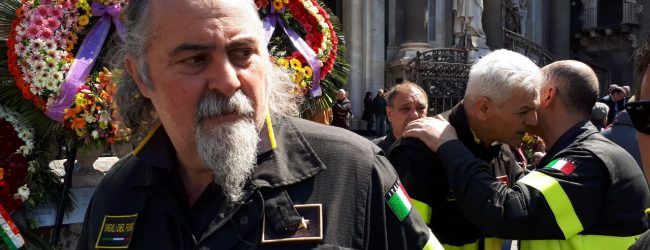 Funerali vigili del Fuoco, presente anche il segretario Brizzi