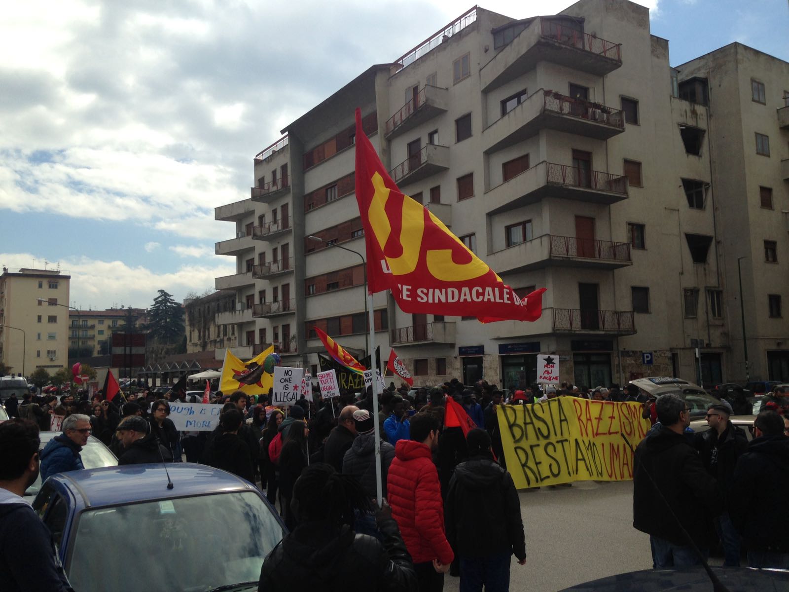 Benevento| Stop al razzismo, il corteo antifascista