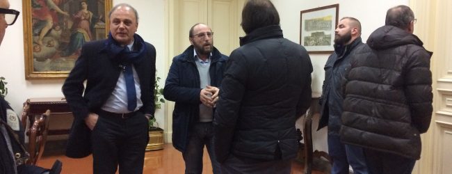 Benevento| Trotta Mobility,piccola protesta dei lavoratori per gli stipendi.Ambrosone rassicura