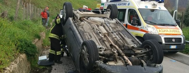 Solofra| Auto sbanda e si ribalta: ragazzo ferito
