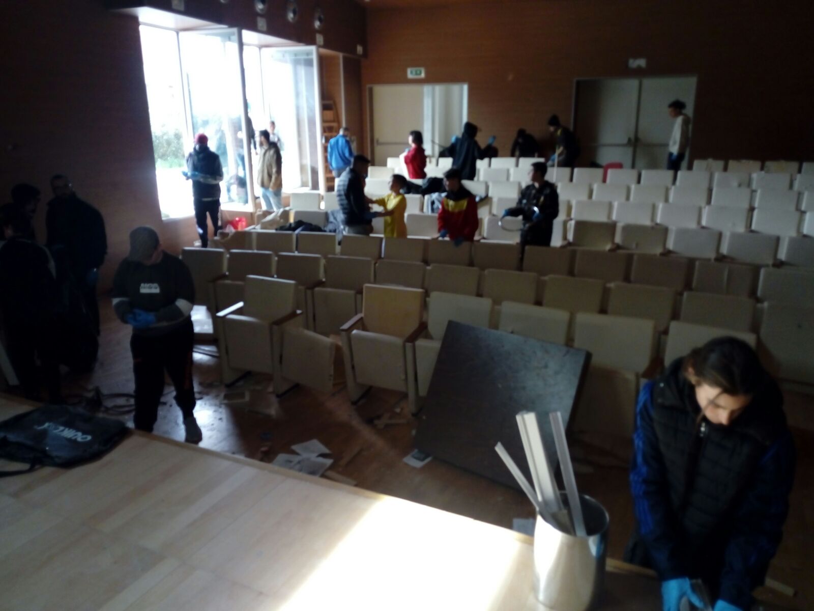 Benevento| Auditorium Spina Verde occupato. Obiettivo: ripulire gli spazi devastati