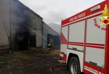 Fiamme a Volturara: arrivano i Vigili del Fuoco