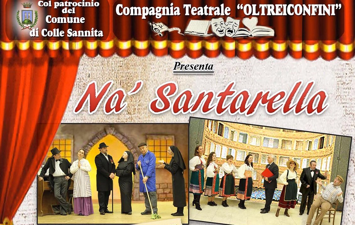 Colle Sannita| In scena “Na’ Santarella” sabato 10 marzo