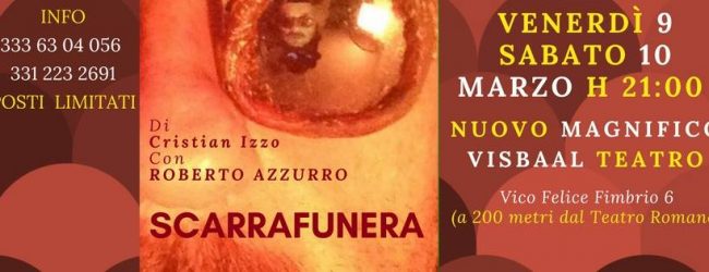 Benevento| L’attore Roberto Azzurro in scena al Magnifico Visbaal