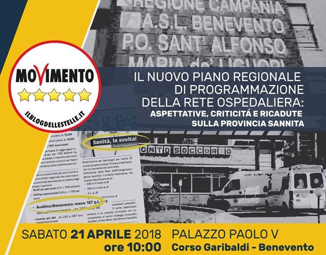 Benevento| Piano ospedaliero in Campania, Grilli Sanniti organizzano incontro