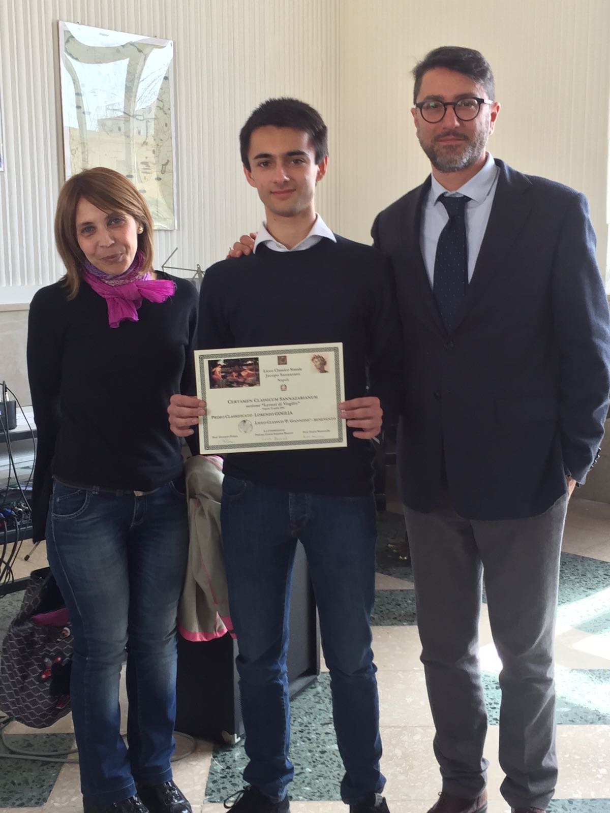 Benevento| “Lettori di Virgilio”, riconoscimento all’alunno Goglia del Liceo Giannone