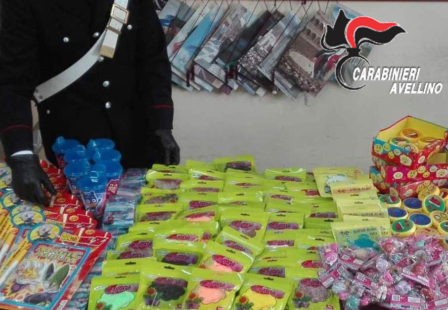 Ariano Irpino| Giocattoli contraffatti al mercato: sequestri, multe e denunce