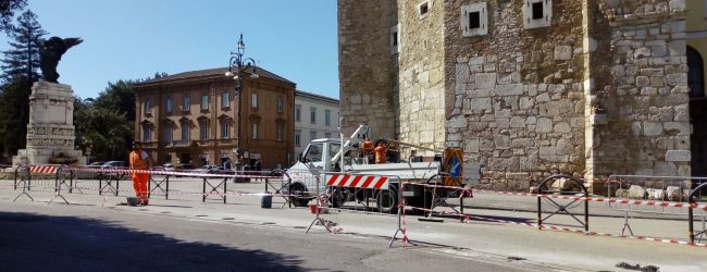 Benevento| Nuovo look per piazza Castello, commercianti e residenti soddisfatti