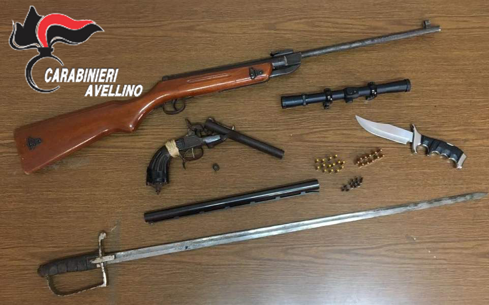 Sperone| Armi e munizioni detenute illegalmente, nei guai un 70enne