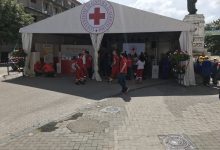 Croce rossa, un week end in Piazza Castello