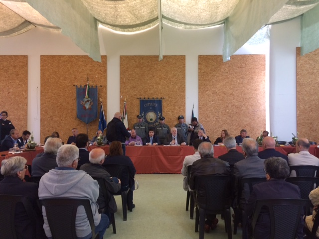 Sassinoro| No impianto di compostaggio, Consiglio Provinciale speciale