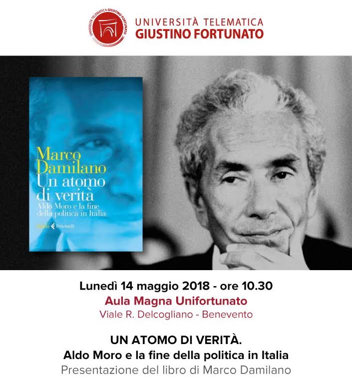 “Un atomo di verità”, lunedì presentazione del libro su Aldo Moro all’Unifortunato