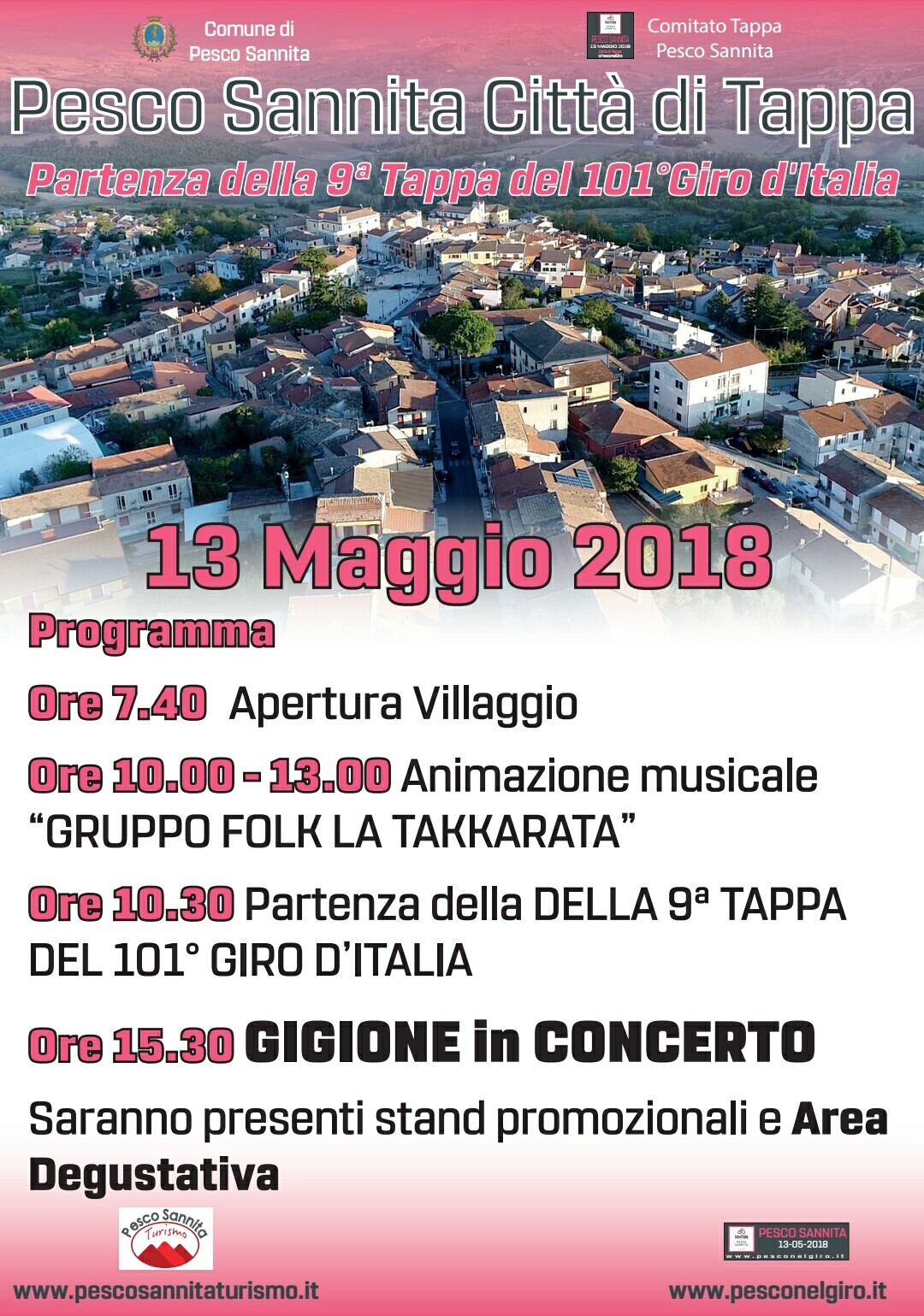 Ciclismo| Giro a Pesco Sannita, domenica di festa. Gli eventi collaterali