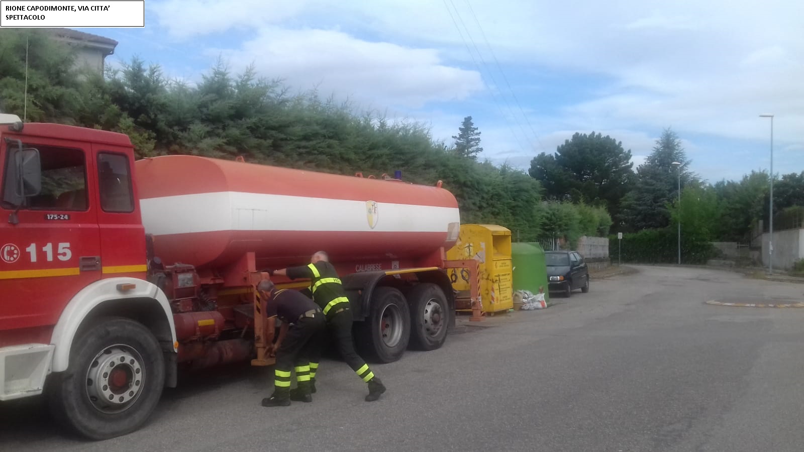 Benevento| Emergenza acqua, installate autobotti a Capodimonte
