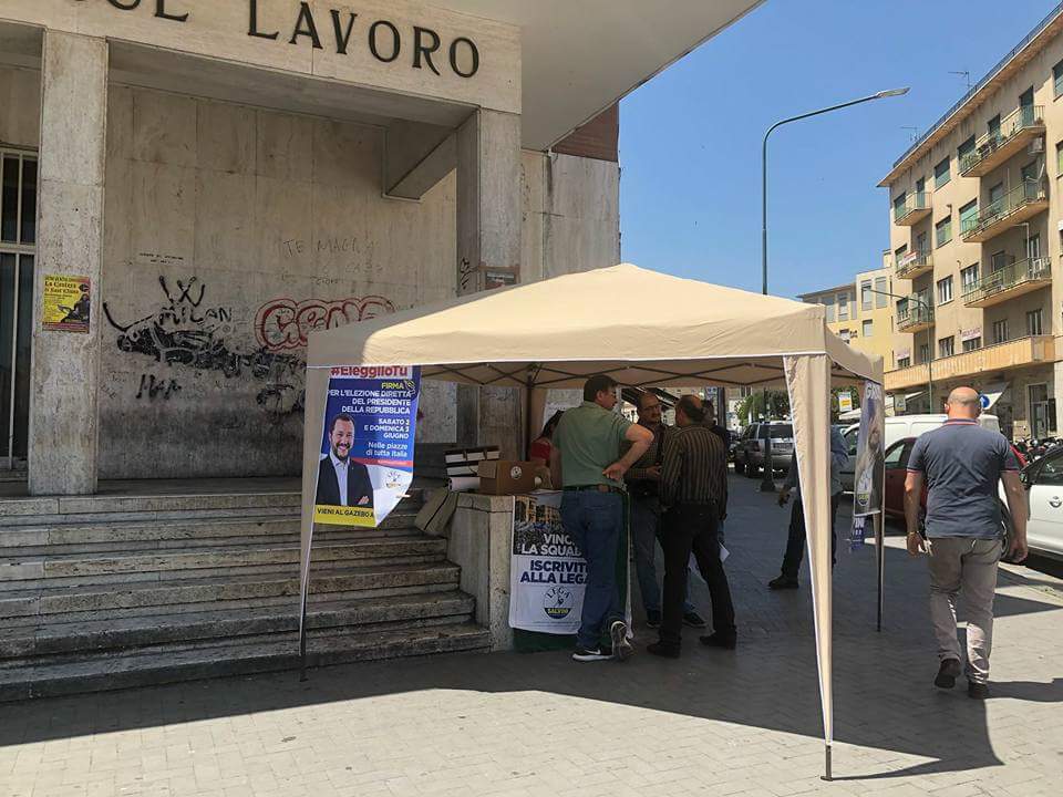 Minacce gazebo Lega: indagini della Digos