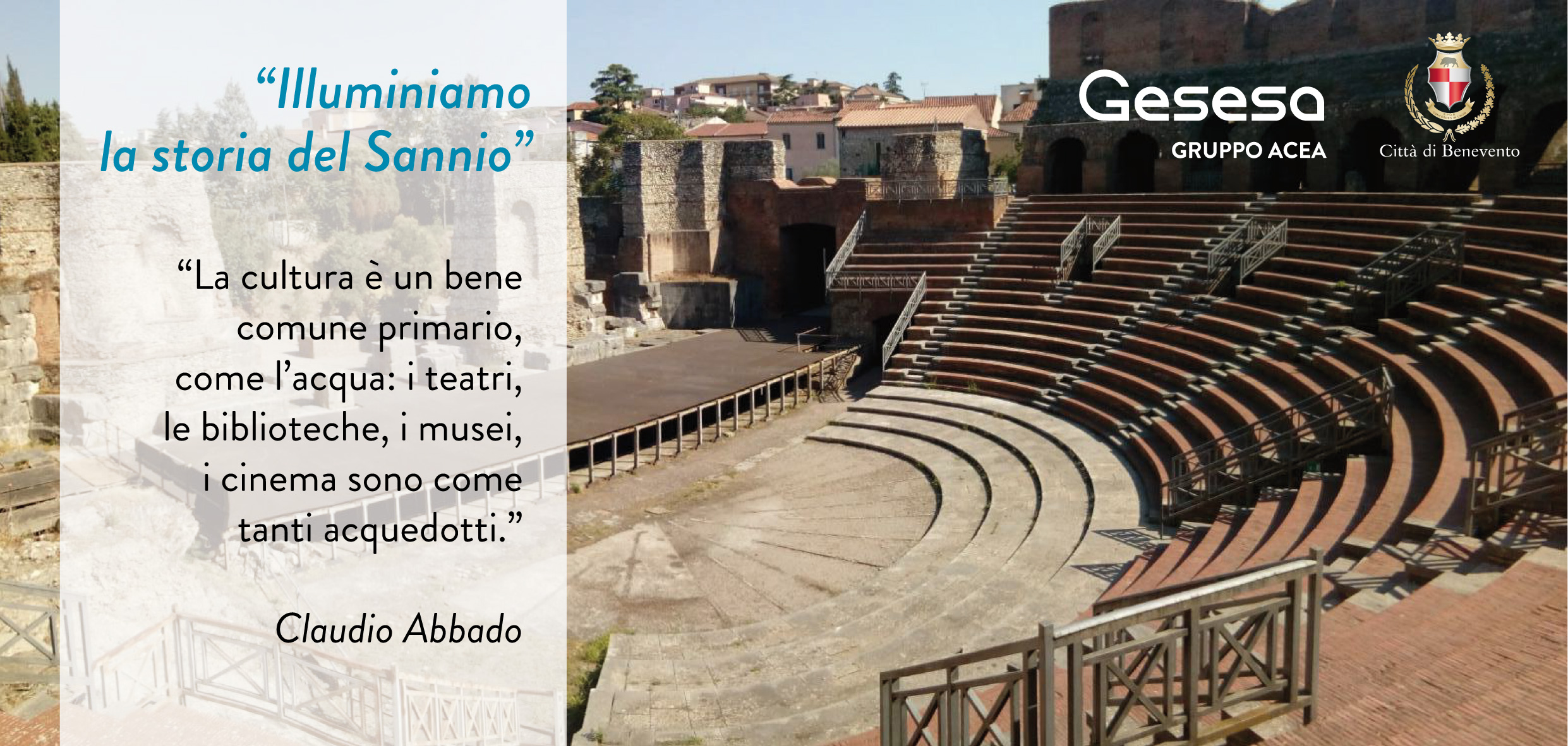Benevento| S’illumina il Teatro Romano, Gesesa presenta progetto