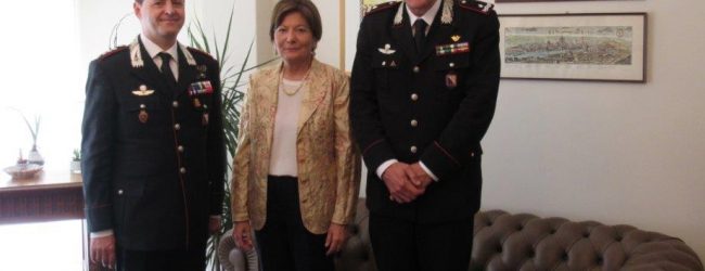 Benevento| Il Generale di Brigata Mario Cinque Comandante Legione Campania in visita di Commiato