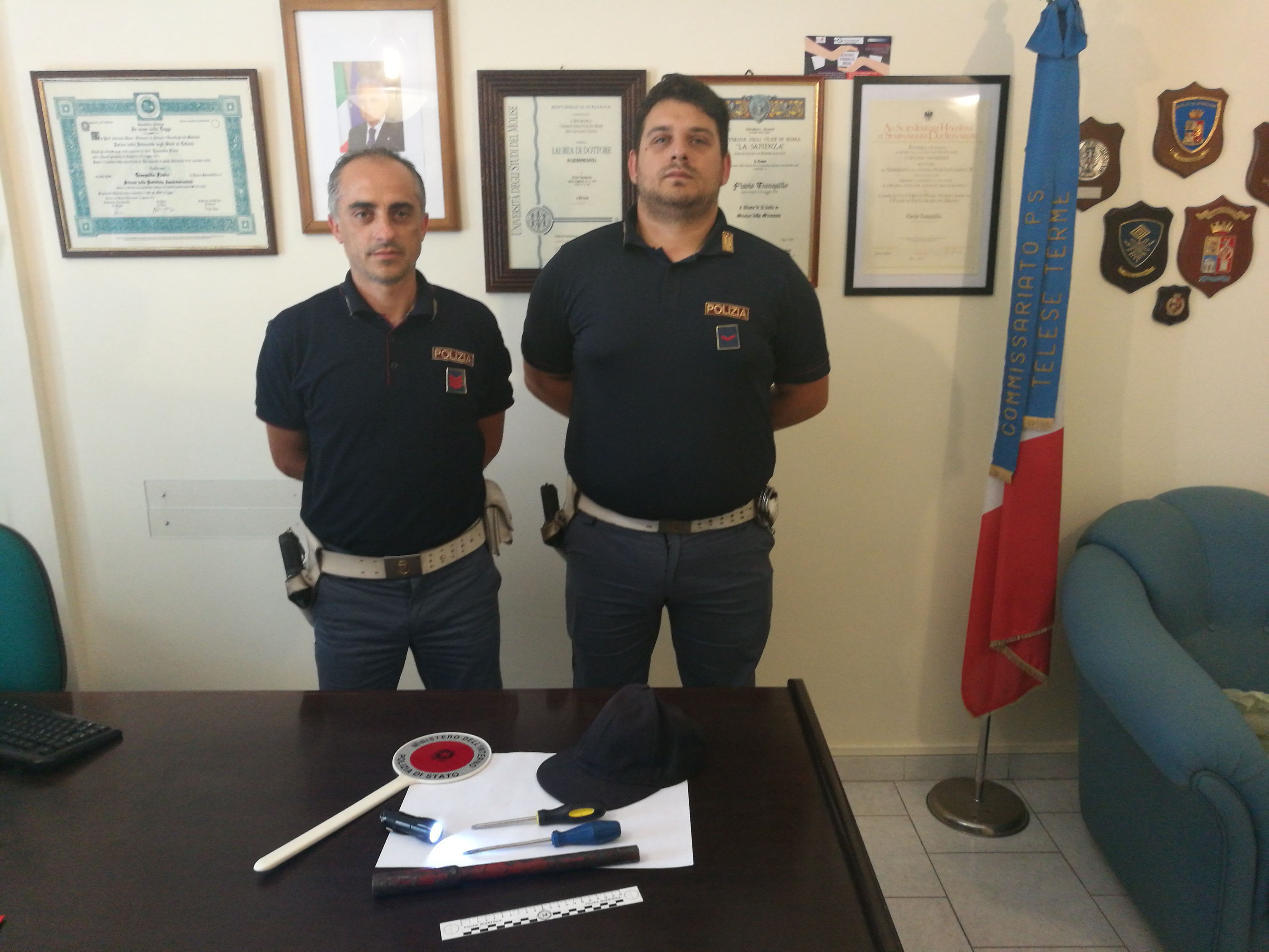 Polizia arresta due pregiudicati a San Salvatore Telesino