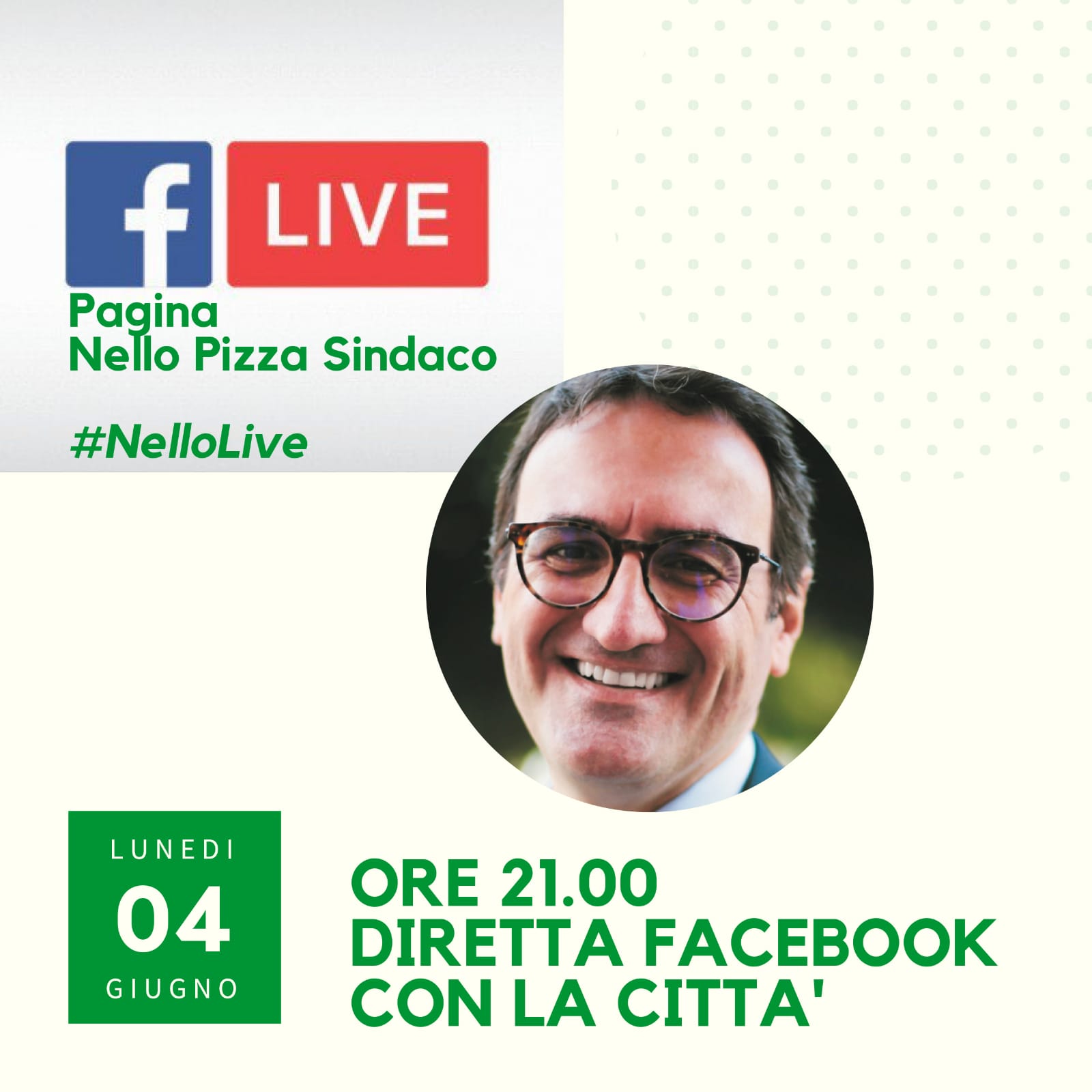 Avellino| Idee e proposte per la città, Pizza risponde agli elettori in diretta su Facebook