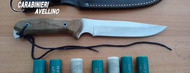 Conza della Campania| In auto con pugnale e munizioni, denunciato 30enne