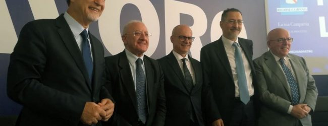 Piano di Lavoro, governatore De Luca: “una battaglia per il lavoro”