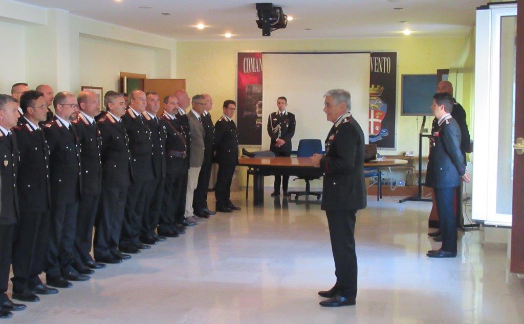 Benevento| All’Arma dei Carabinieri la visita del Generale Vittorio Tomasone