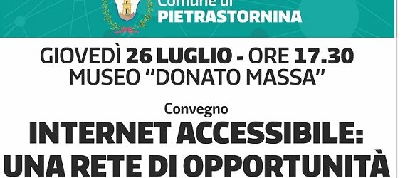 Pietrastornina| Internet accessibile. Una rete di opportunità