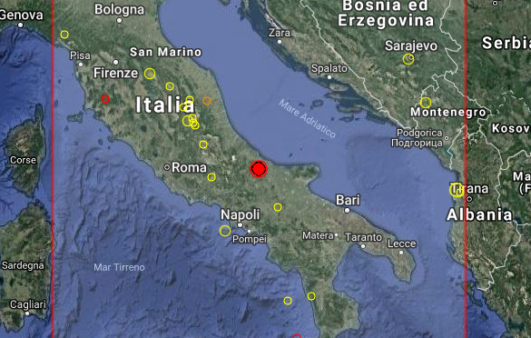 Terremoto in Molise. Scossa avvertita anche nelle province di Avellino e Benevento