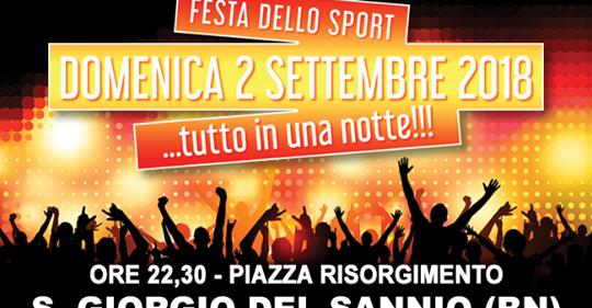 S. Giorgio del Sannio: “Festa dello Sport” il 2 settembre si balla con LAB TV e Crazy Radio!