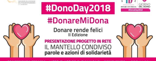 Benevento| Dono Day 2018: martedì gli eventi targati CESVOB
