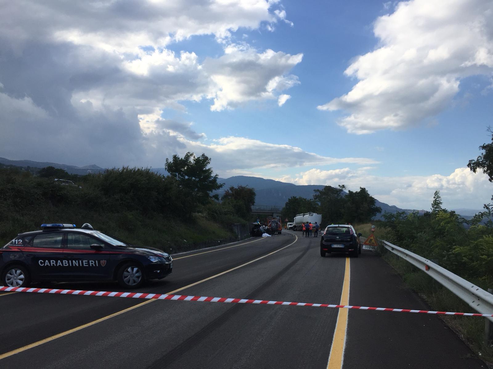 Incidente sulla SS.87: coppia di coniugi morta sul colpo