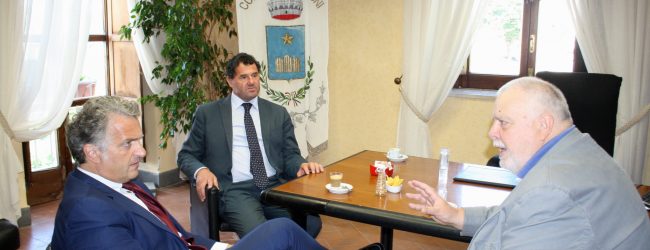 Claudio Ricci a Ceppaloni, incontro con il sindaco De Blasio
