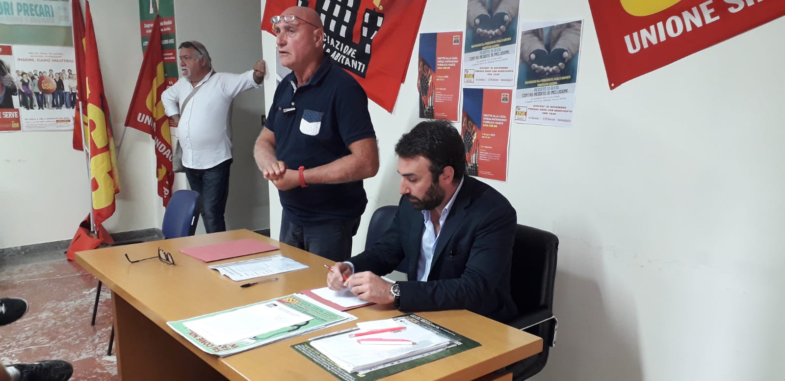 Benevento| Vertenza Cas, lavoratori e Usb a colloquio con deputato M5S Maglione