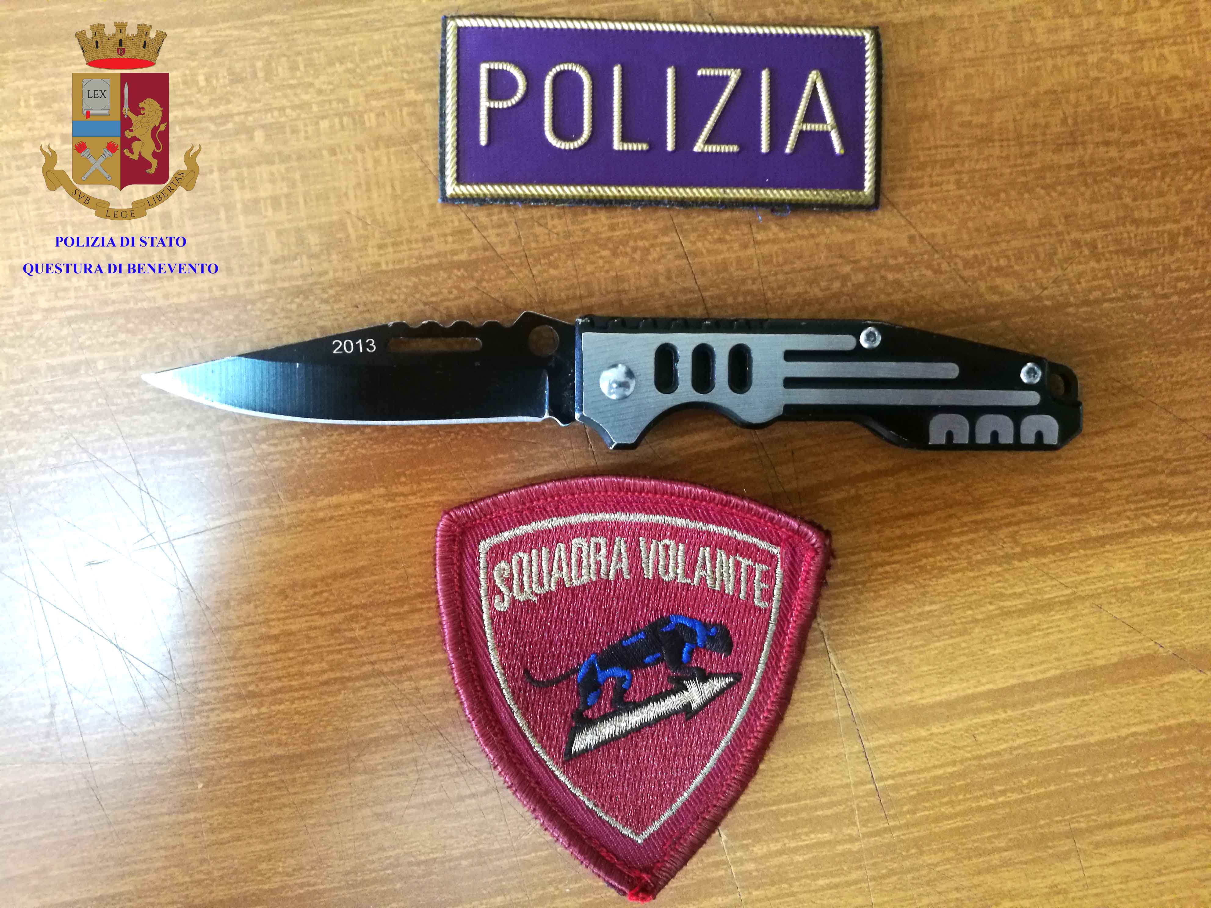 Telese Terme| Trovato in possesso di un coltello a Telese Terme, pluripregiudicato denunciato dalla Polizia di Stato