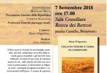 “Cielo da vedere e terra da camminare”si presenta il romanzo di Mario D’Agostino