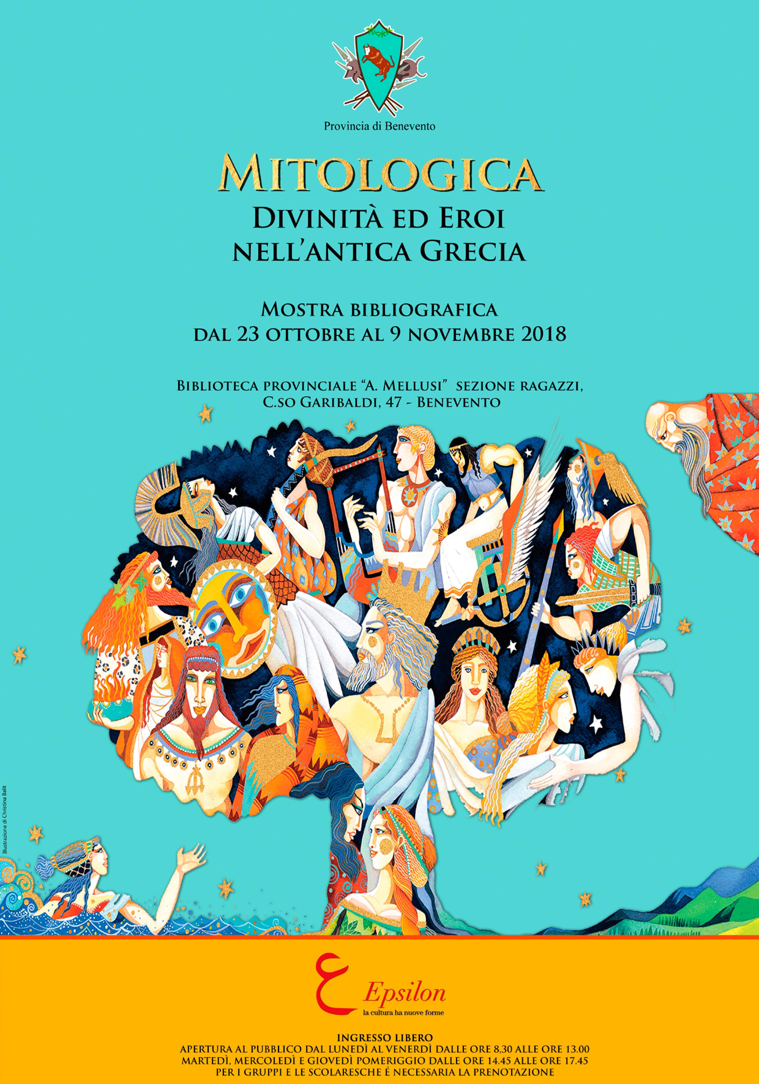 Benevento| Sezione Ragazzi Biblioteca ospita la mostra “Mitologica-divinità ed eroi nell’antica Grecia”