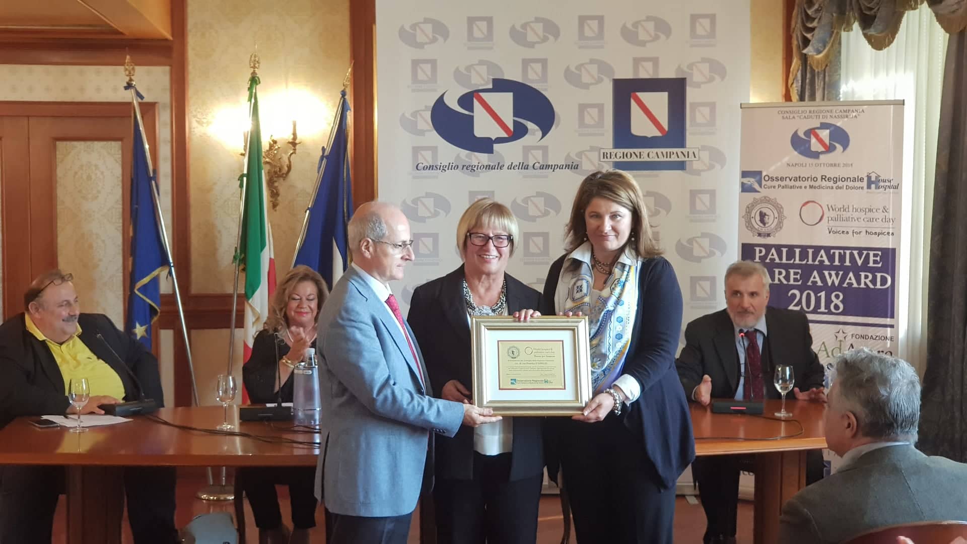 Sanità, consegnato alla presidente D’Amelio il Palliative Cure Award