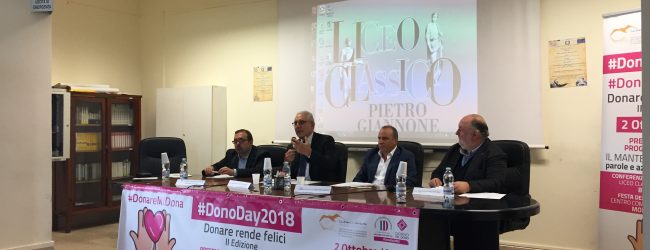 Benevento| Oggi è il Dono Day,a scuola di solidarietà al Giannone