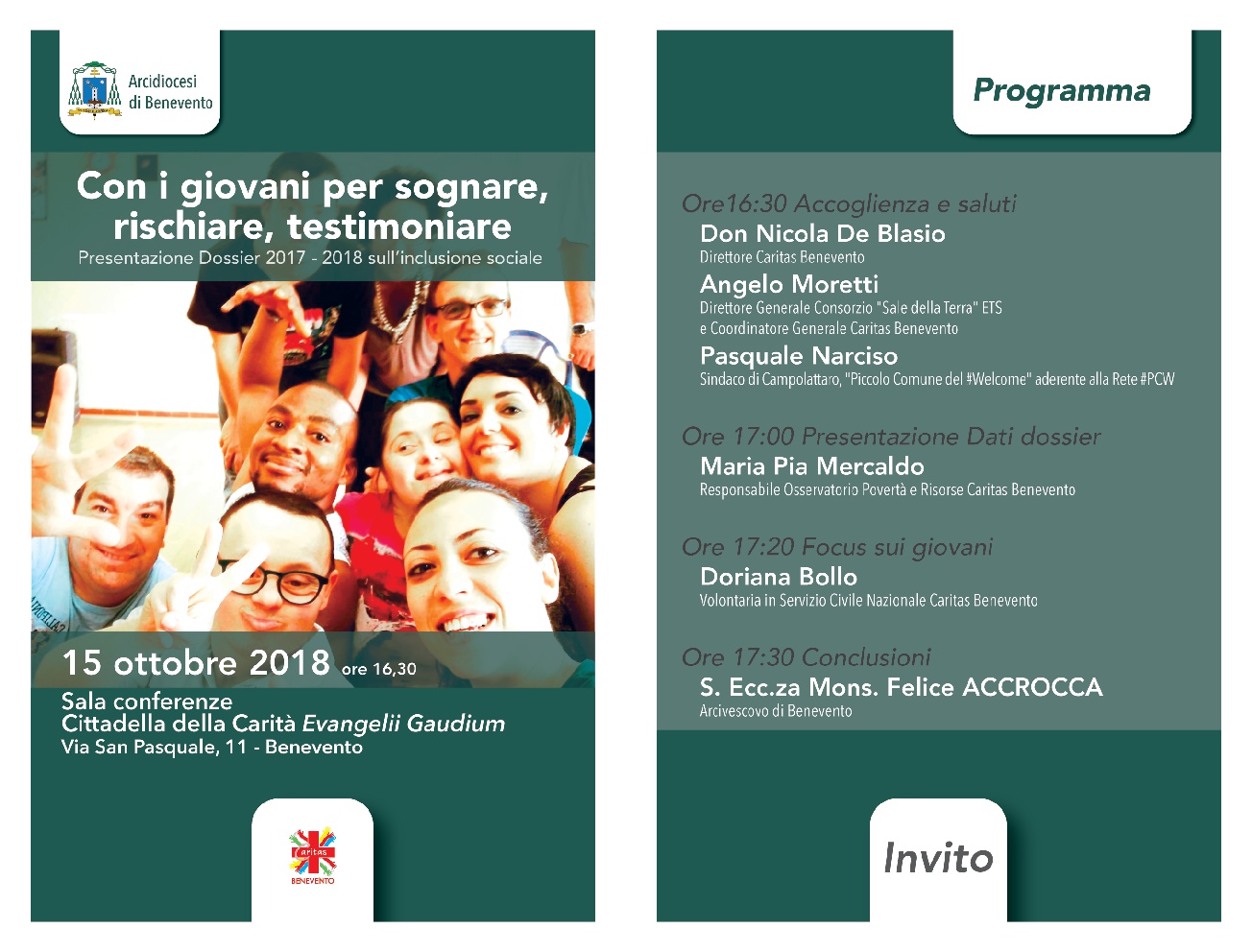 Benevento| Caritas, si presenta dossier sui giovani