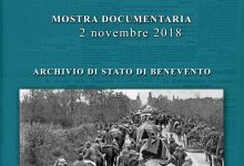 Benevento| “La guerra è finita.1918-2018”: la mostra all’Archivio di Stato