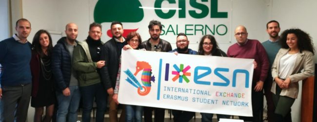 Importante sinergia tra la Cisl Giovani di Salerno e la ESN Salerno per lo sviluppo della città.