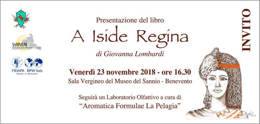 Benevento| Proloco Samnium: presentazione del volume “A Iside Regina”