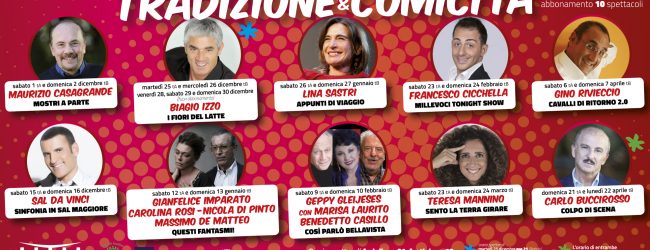 Avellino| Tradizione e comicità, biglietti in vendita. Il primo dicembre c’è Casagrande