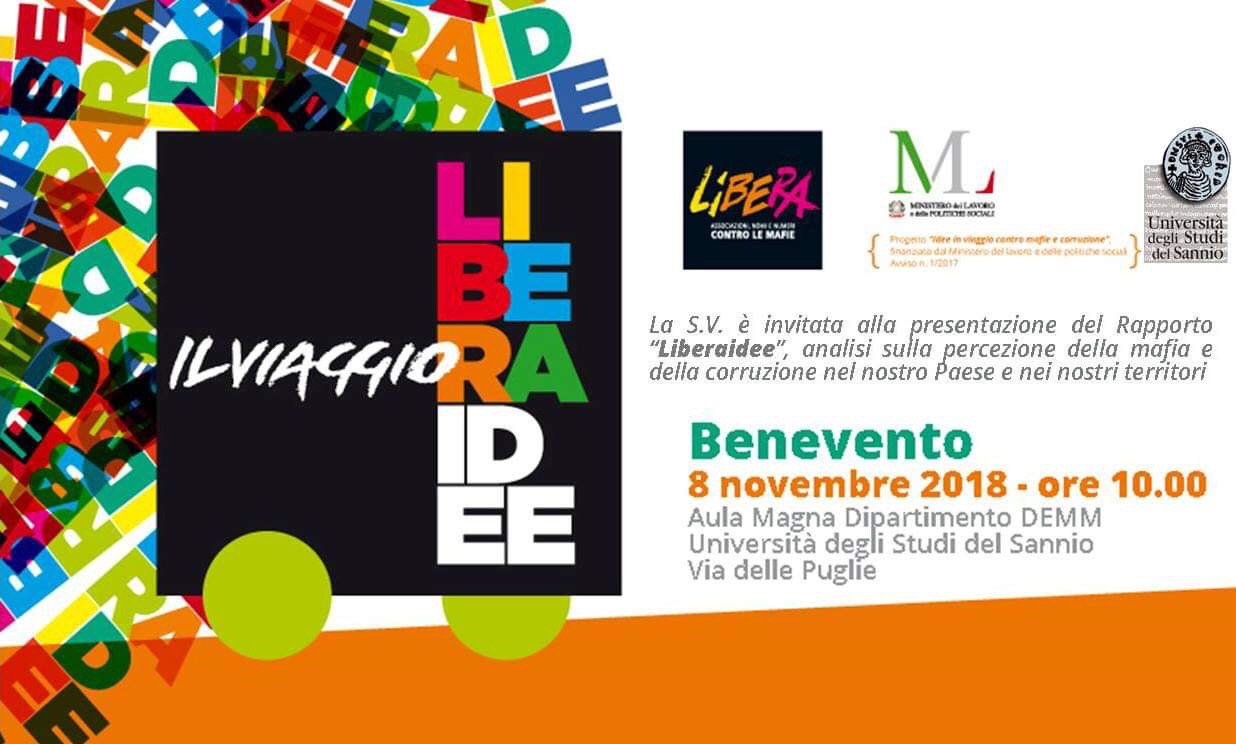 Benevento| Libera: si presenta il rapporto “LiberaIdee”