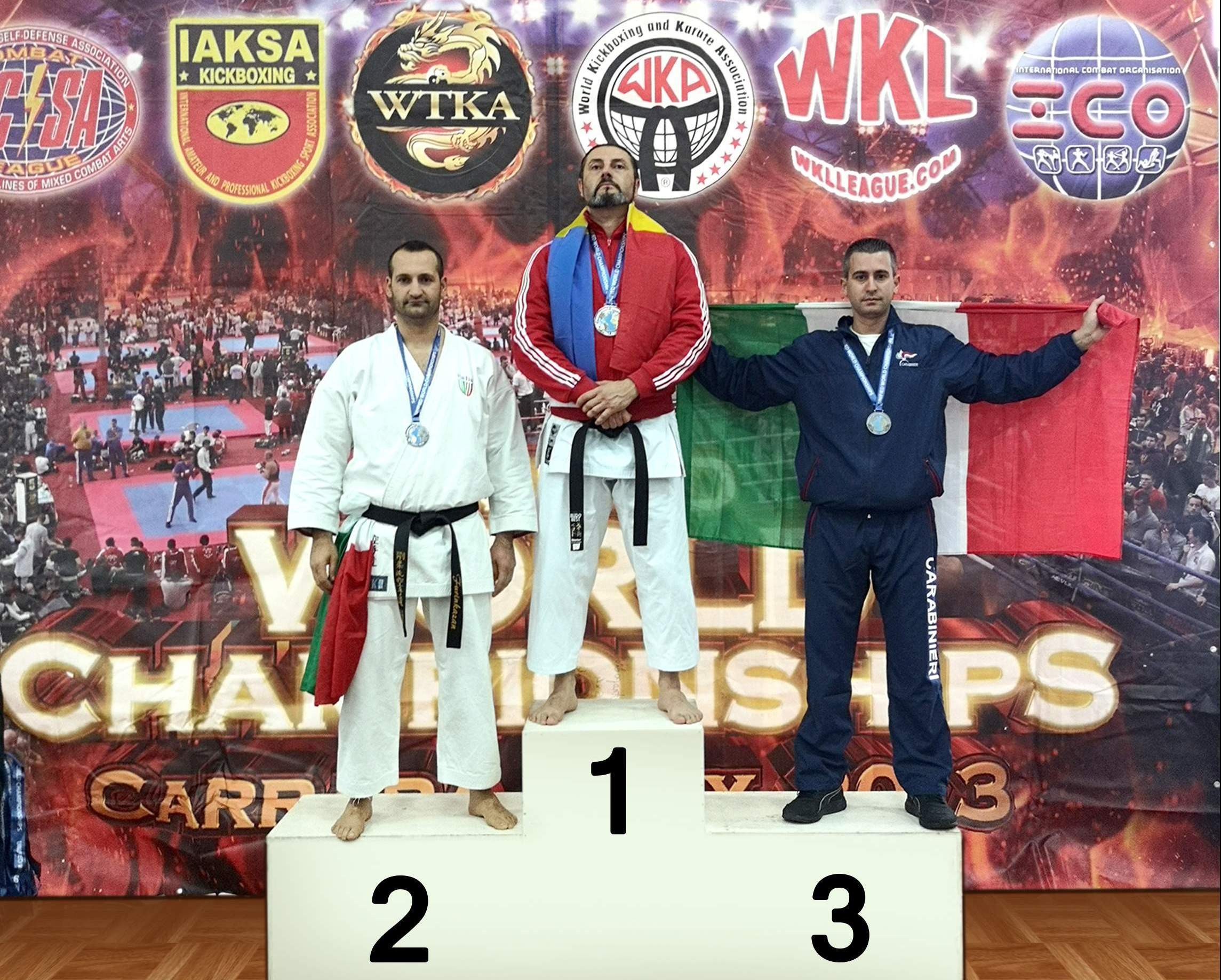 Grottaminarda| Campionati del Mondo di Arti Marziali, carabinieri sul podio con Pinto